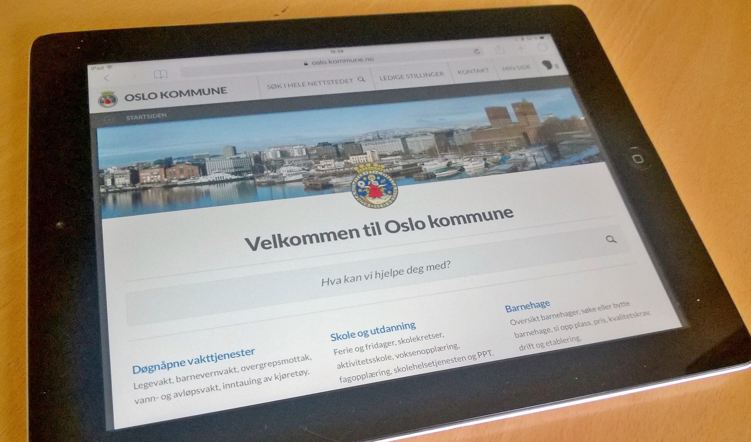 Oslo kommunes nye nettside har langt på vei oppnådd fokus på brukere og handling. Foto: OBM