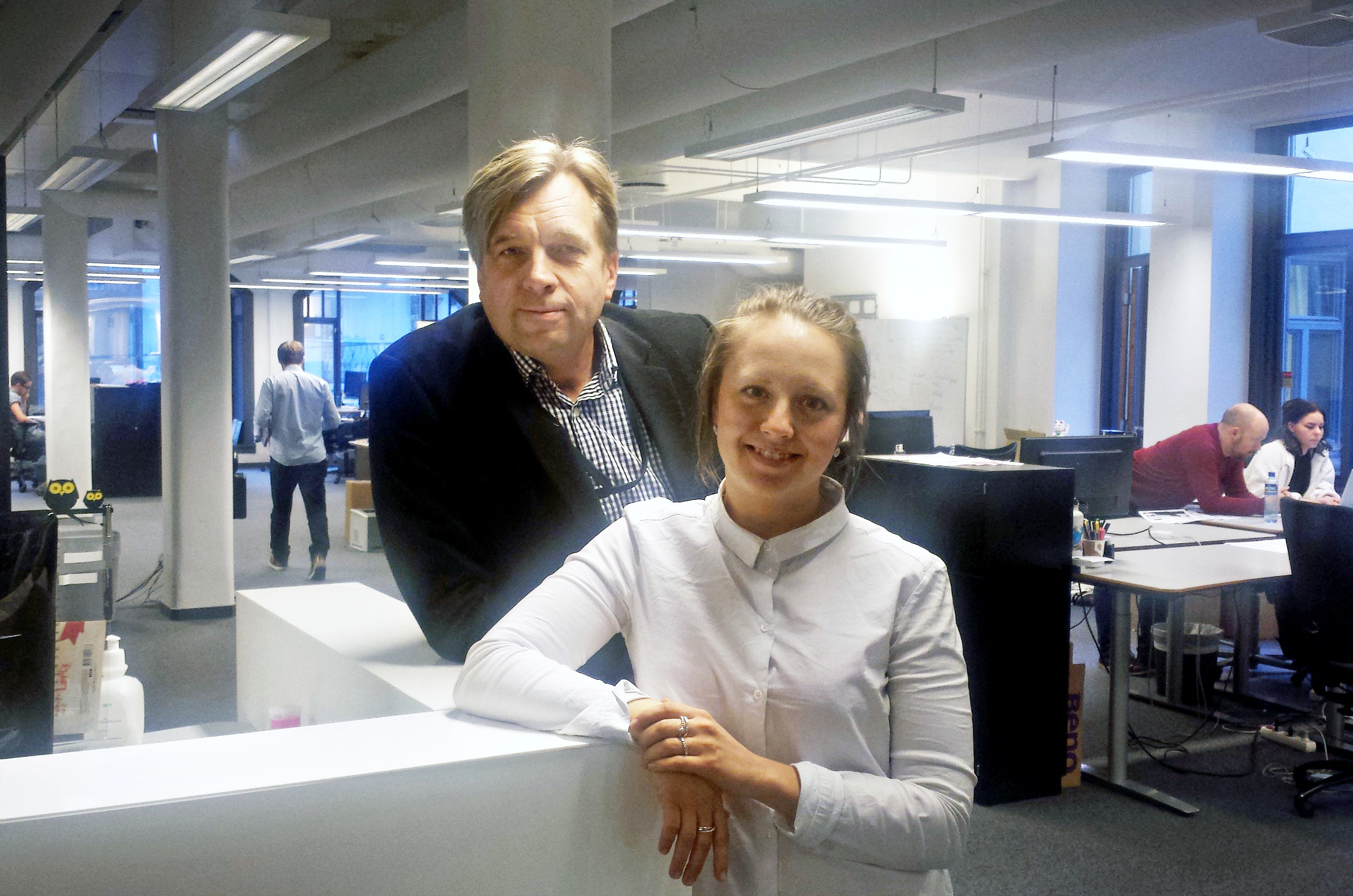Salgssjef Sanna Skepp og direktør Geir Terje Ruud i Peytz & co. etablerer kontor i Oslo.
