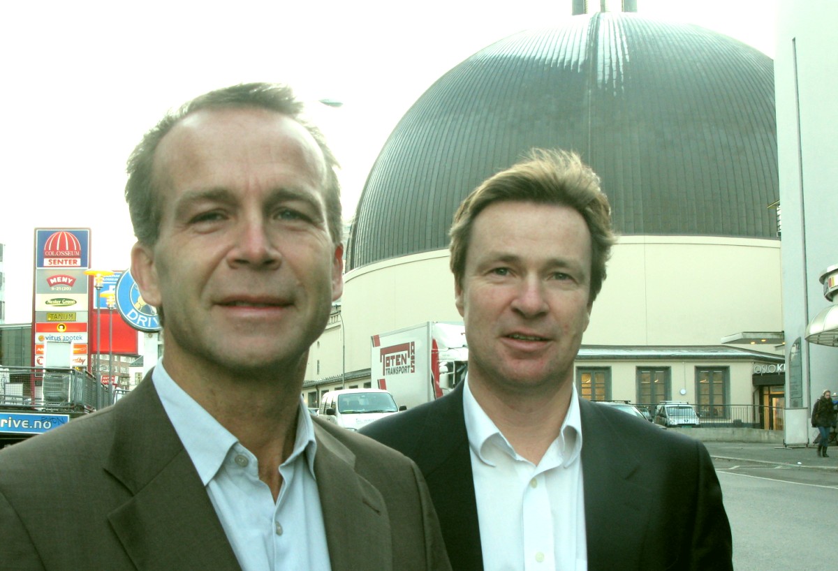 Jørgen Lindeman (tv) og Per Hove etablerer den indiske itgiganten HCL i Oslo. Foto: Magne Otterdal