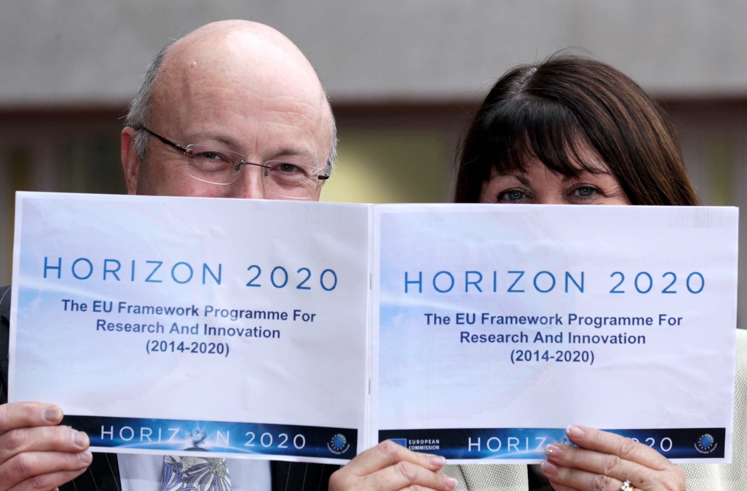 EUs Director General of SFI, Mark Ferguson, (left), and Commissioner Maire Geoghegan-Quinn.