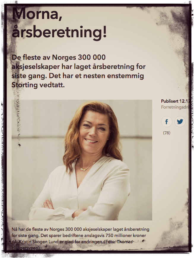 Faksimile fra NHOs nettside desember 2017.