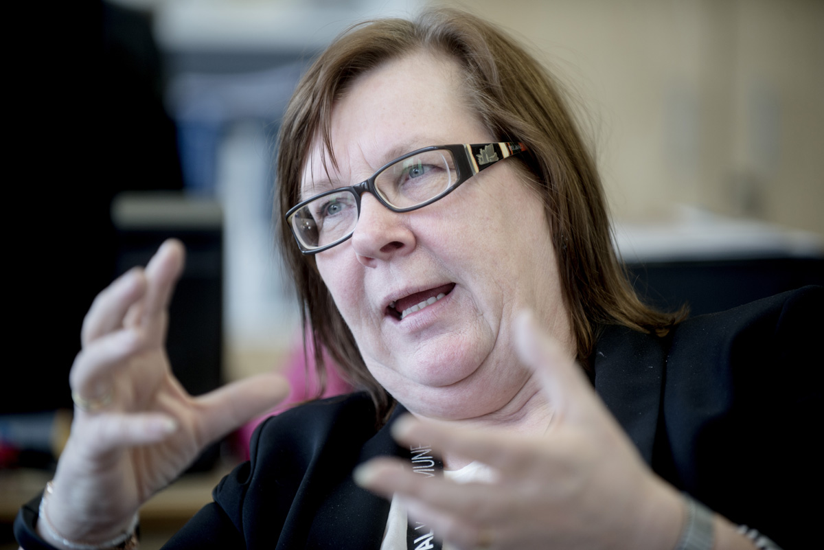 Nittedal-ordfører Hilde Thorkildsen (Ap) gjør felles front med flere ordførerer i skyggen av Oslo. Regionplanen kan gjøre Nittedal til en bakgård for hovedstaden. Foto: Gorm K. Gaare.