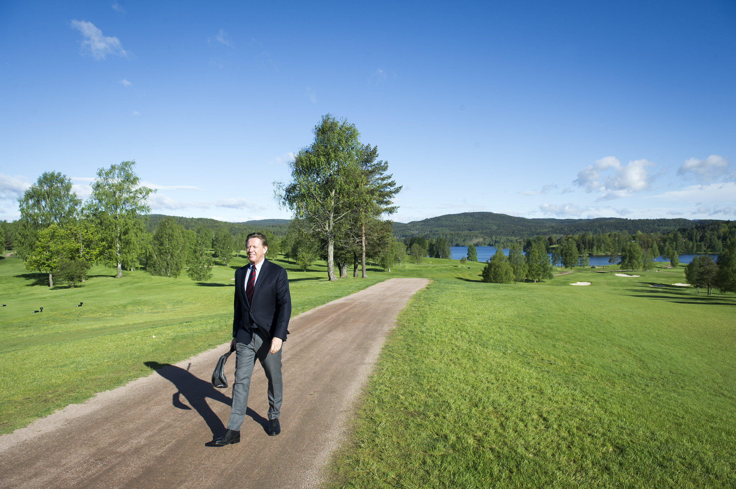 Geir Olav Killingstad på Bogstad hvor  Suzann Pettersen trekker internasjonal oppmerksomhet til Oslo.  Foto: Gorm K. Gaare.