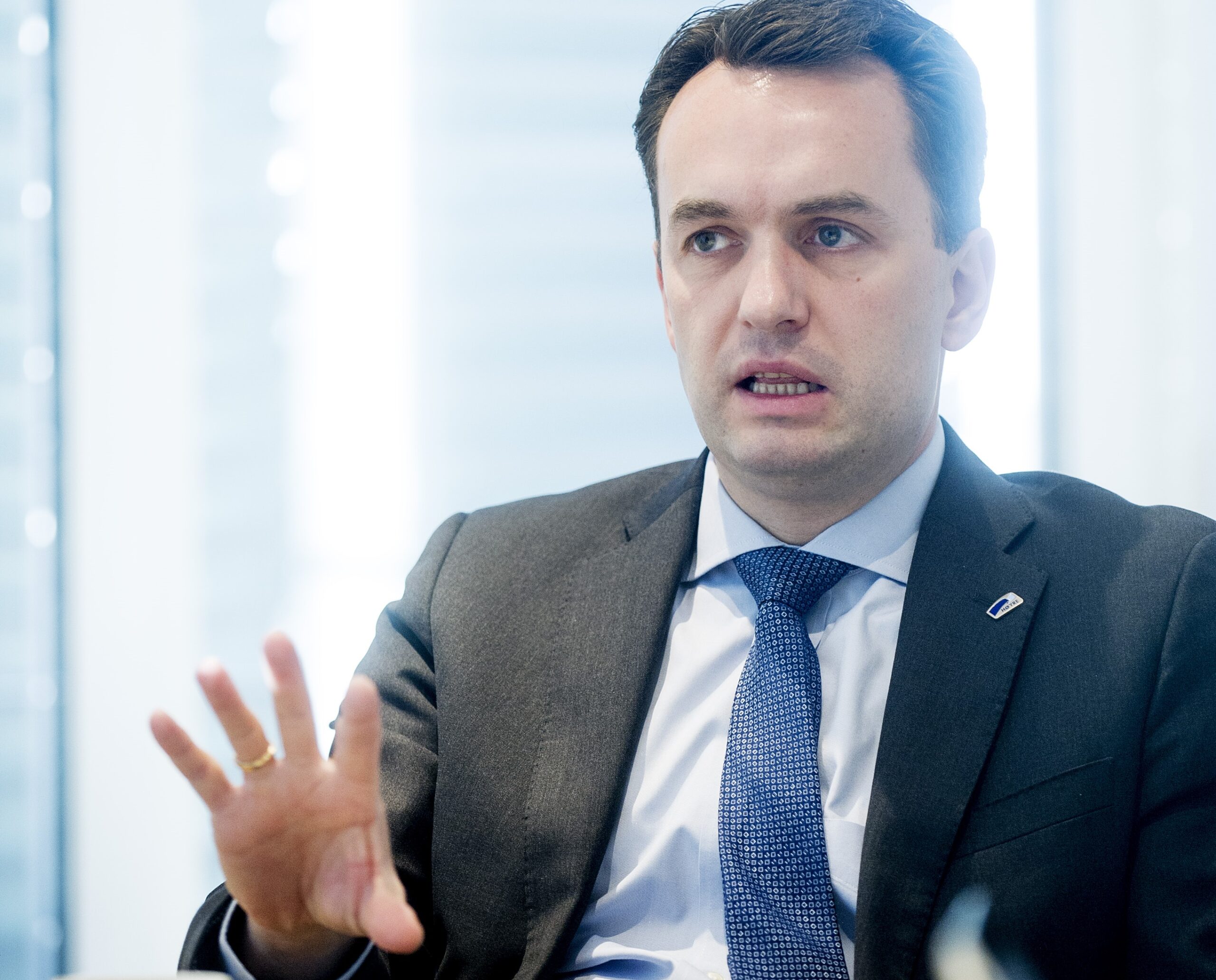 Byrådsleder Stian Berger Røsland med grønn profil på budsjettforslaget for 2015.