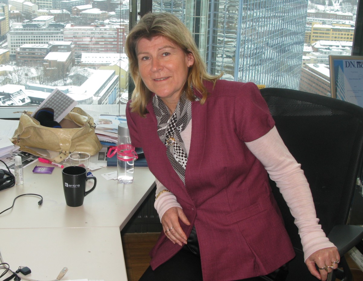 Kommunikasjonsdirektør Ingrid Schiefloe i Entra Eiendom. Foto:Magne Otterdal