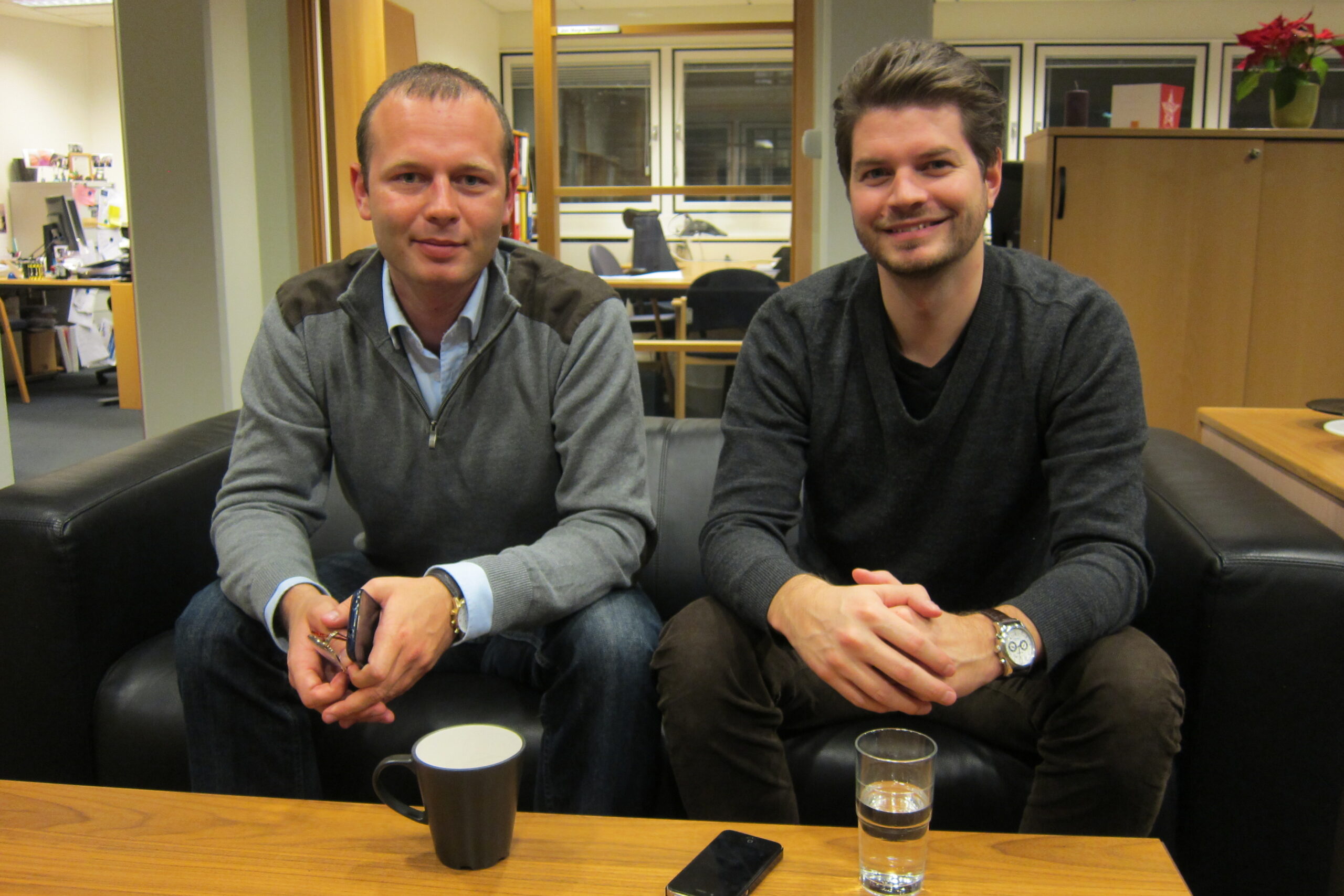 Jakob Krupka til venstre og Jarand Nystad Kleven til høyre. Foto: Elin Scott.