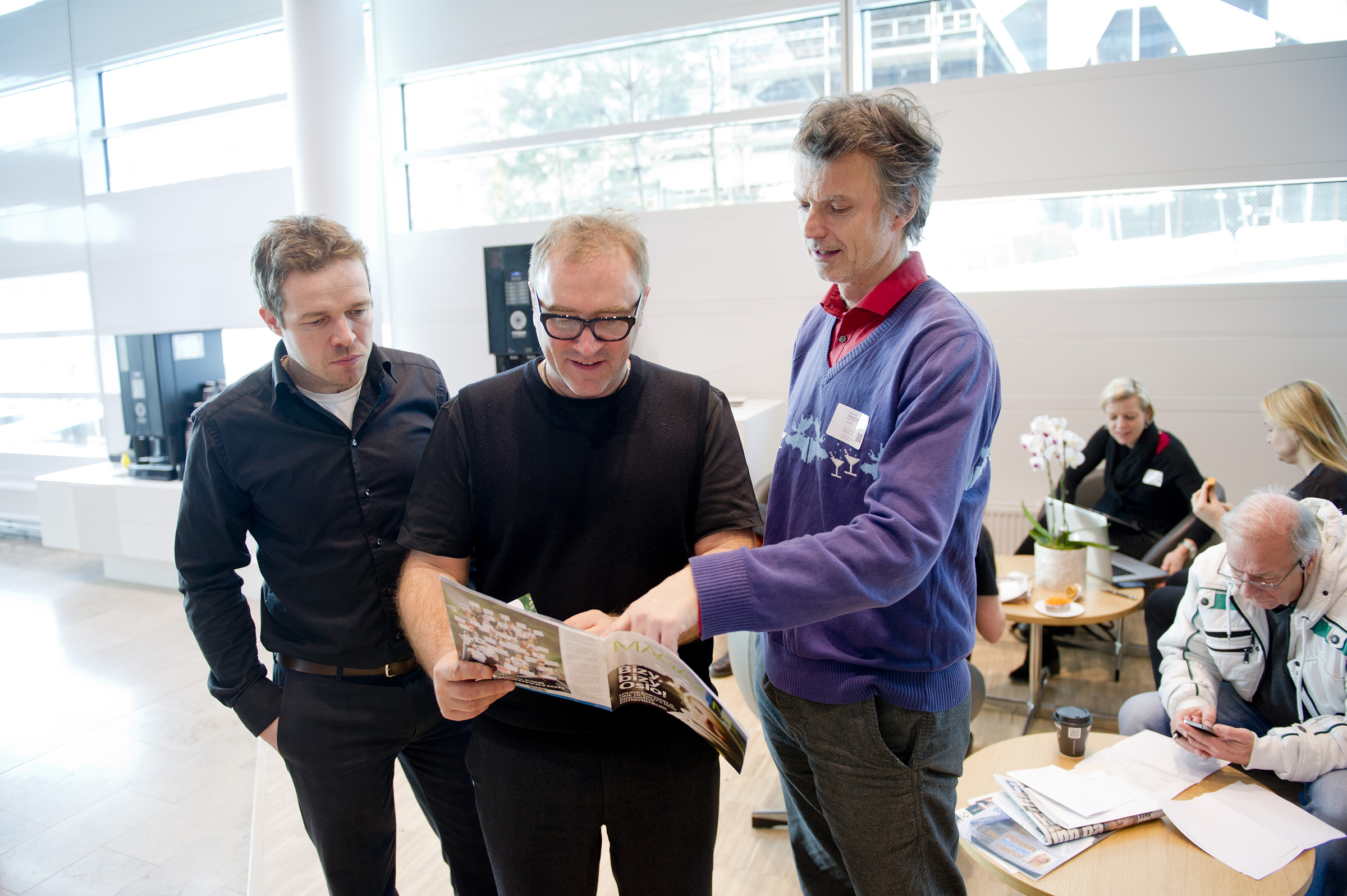 Fredrik Winther (tv), Oslo Teknopol, Julian Stubbs, Up There, Everywhere og Erling Fossen, Oslo Metropolitan Area. Foto: Gorm K. Gaare