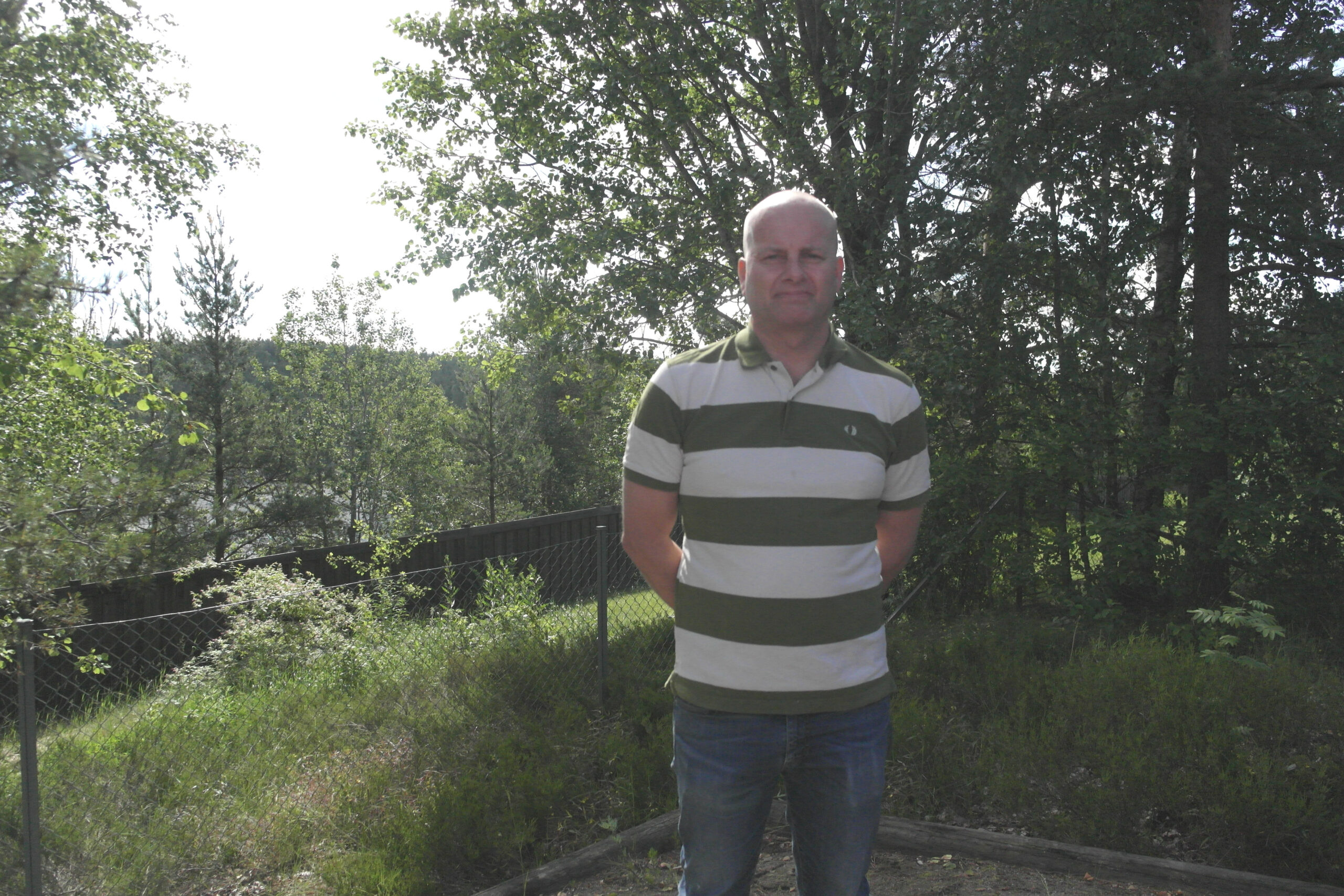 Arild Jahren, daglig leder i rørleggerbedriften Spring VVS, kjemper for at Follobanen skal få et ekstra stopp på Åsland. Foto: Amalie S. Nærø.