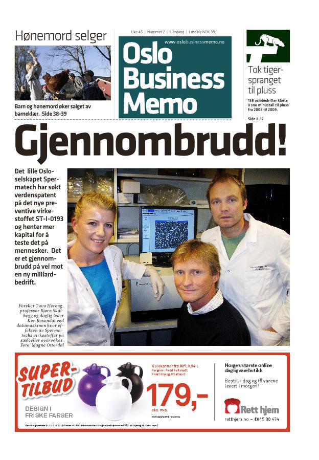 Papiirutgave nr 2 av Oslo Business Memo