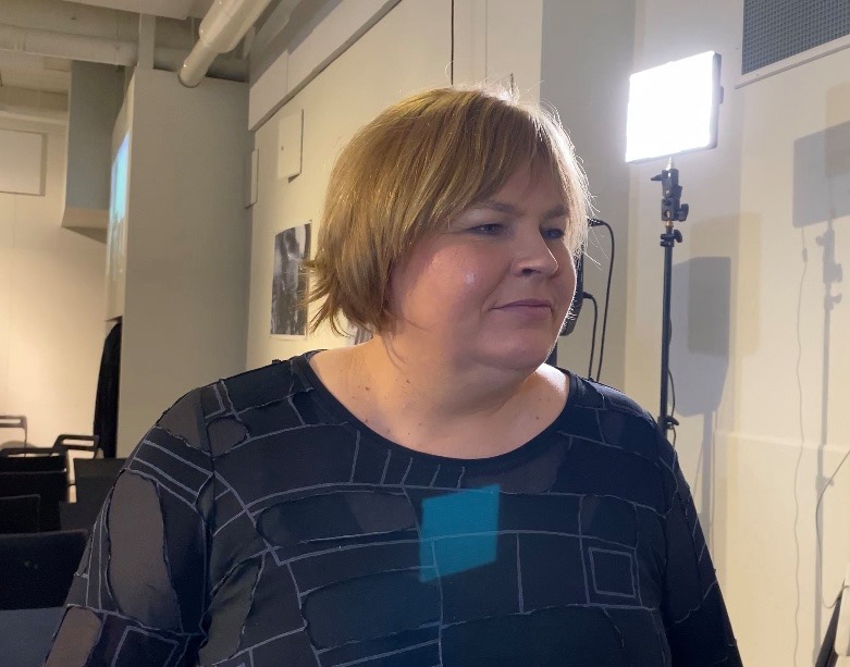 Elin Floberghagen, forteller om det viktigste som har skjedd i medieåret 2019. FOTO: Fride Askildt