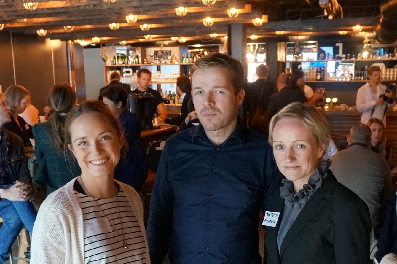Tanya Heglund, Fredrik Winther og Hege Tollerud i Oslo Teknopol konstaterer at Oslo Innovation Week slår nye rekorder. Foto: Oslo Business Memo