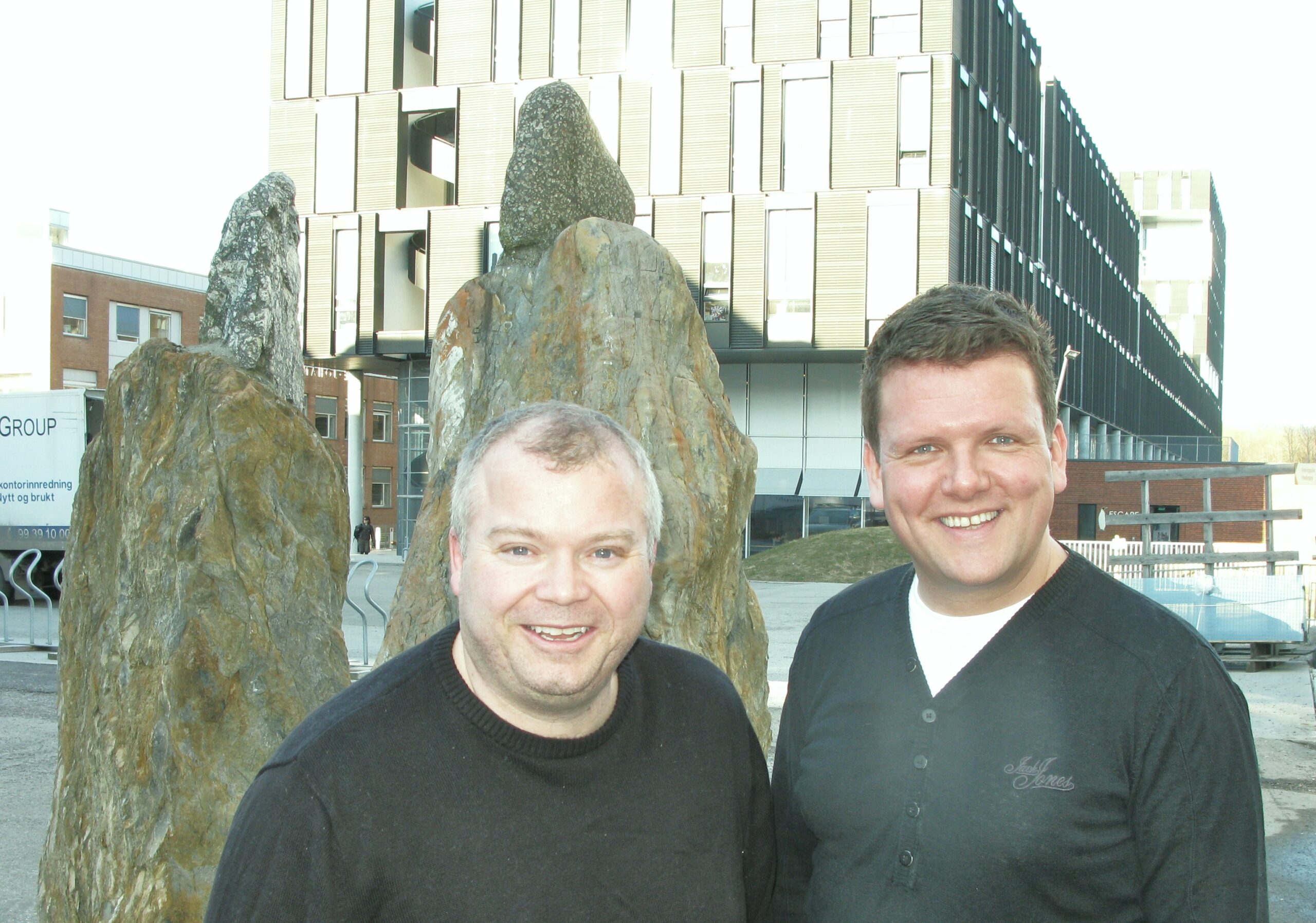 Vegard Skjefstad og Tommy Hultin i The Gathering har fått Oslo Medtech på podiet: De 5200 it-hodene i Vikingskipet blir utfordret til å løse problemer i helsesektoren. Foto: Oslo Business Memo