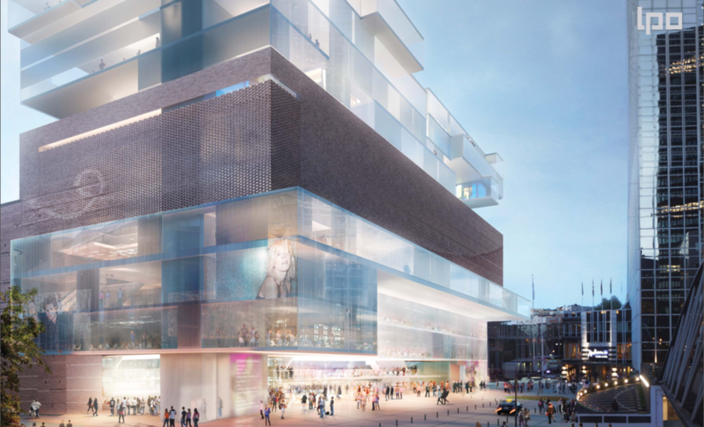 Slik ser arkitektkontoret LPO for seg det nye gigantiske konferansesenteret i Oslo.