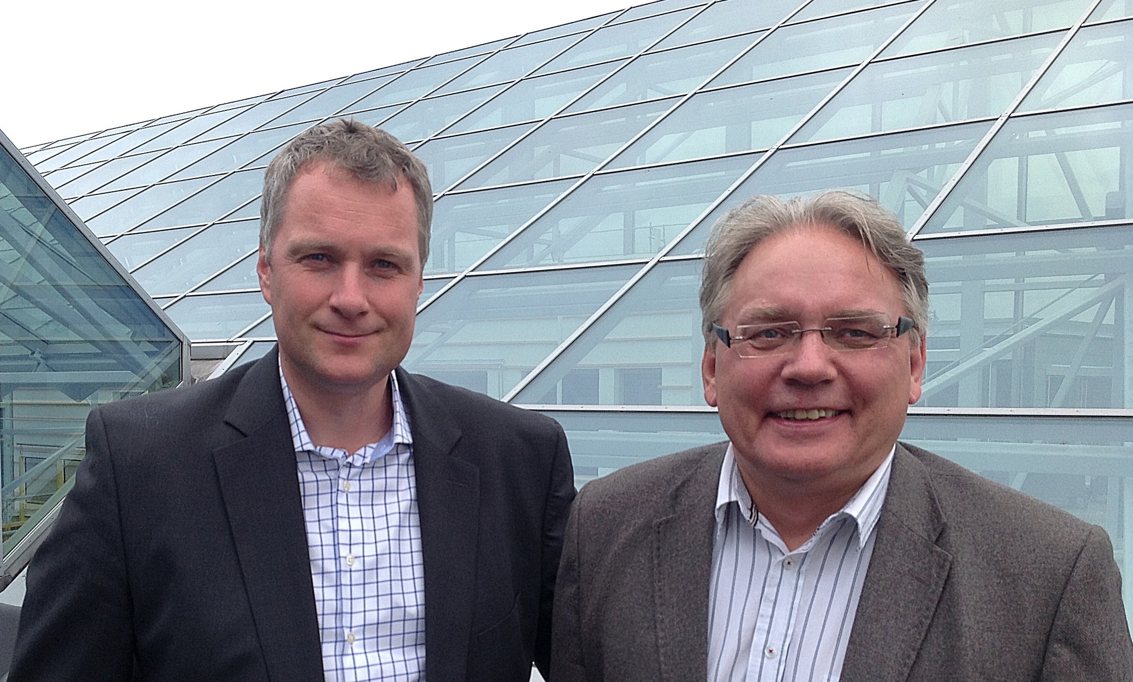 Per Christian Eggen og Morten Myrstad har startet The New Company AS. Foto: OMI