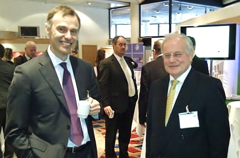 Corporate-sjef Petter Dragesund i Pareto (tv) og NASF-gründer Jørgen J. Lund. Foto: Oslo Business Memo