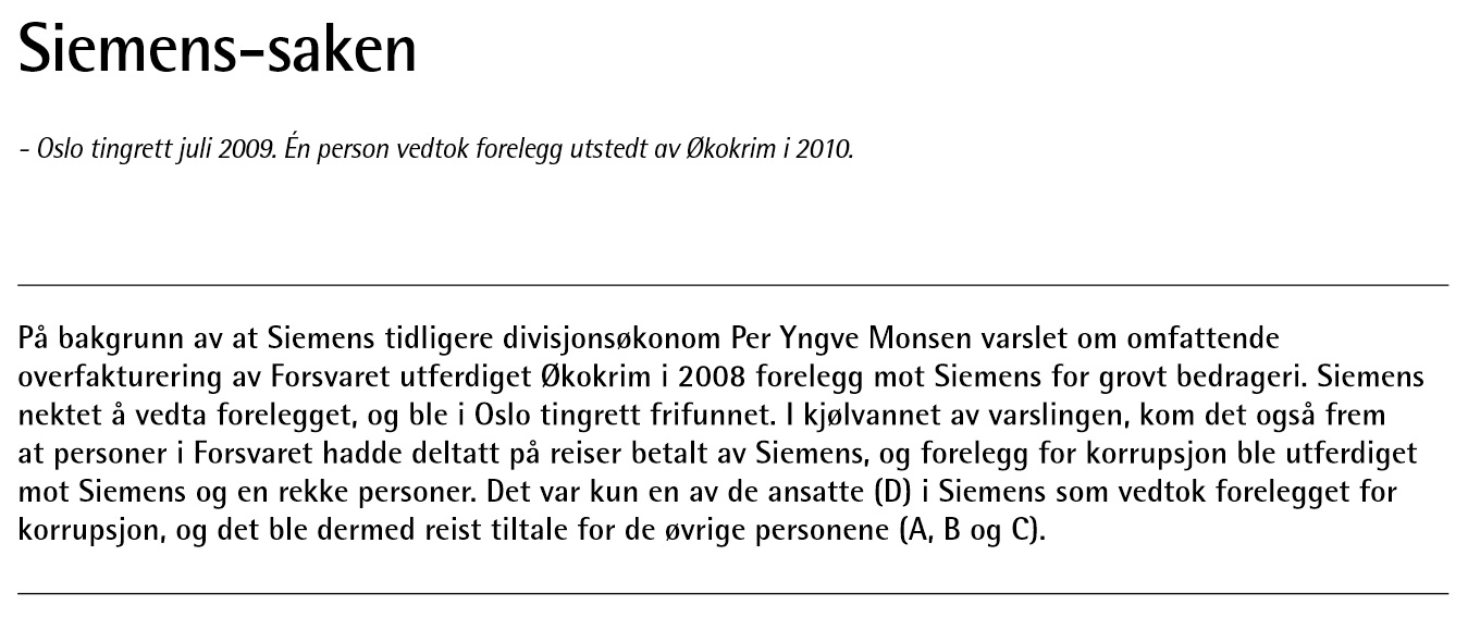 Bot: En av de Siemens-ansatte vedtok bot på 30 000.