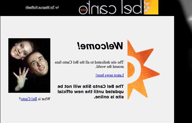 Tor Magnus Kolflaath laget den første nettsiden for favorittbandet Ble Canto da han var 18 år gammel i 1996.