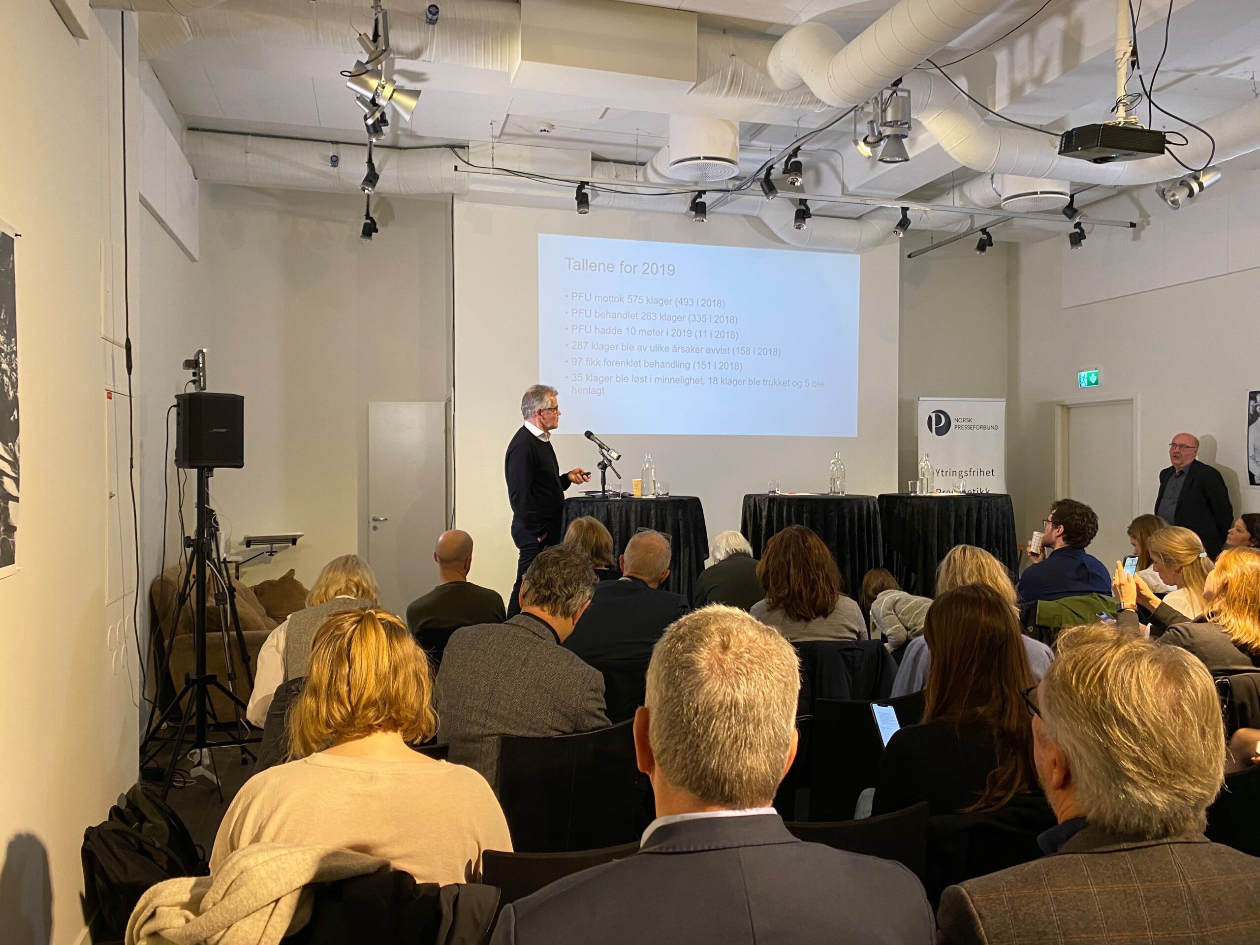 Presseforbundet gjennomgang av Medieåret 2019 ble holdt i Oslo Media House FOTO:Fride Askildt