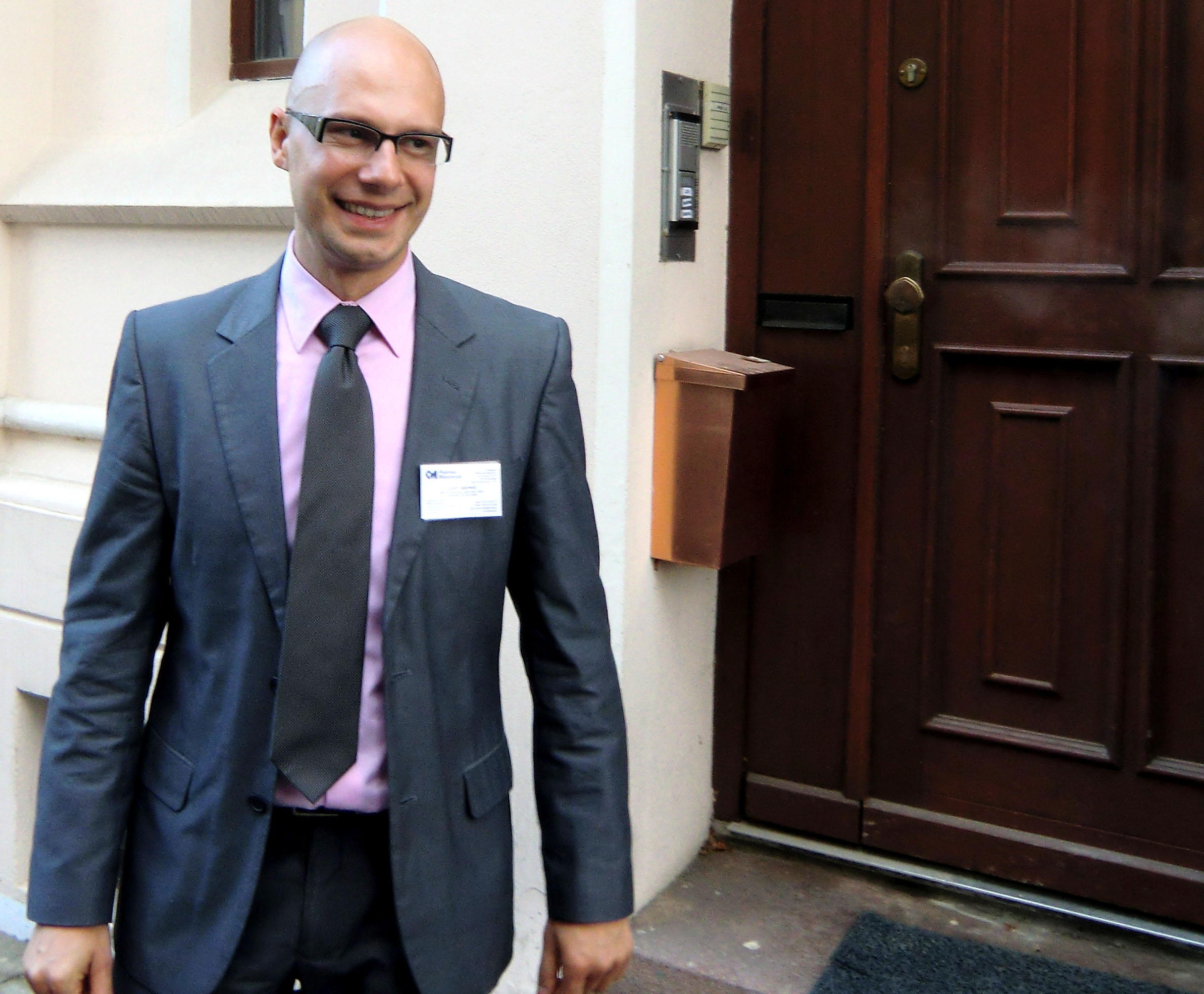 Robert Jankowski representerer stål og anleggsselskapet Polimex Mostostal, som blant annet bygger gjenvinningsanlegg i Oslo. Foto: Tellef Øgrim